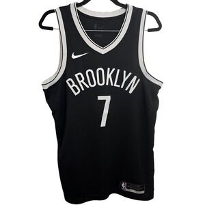 Nike NBA Brooklyn Nets Kevin Durant #7 Jersey Mens size Large 48 Black Swingman